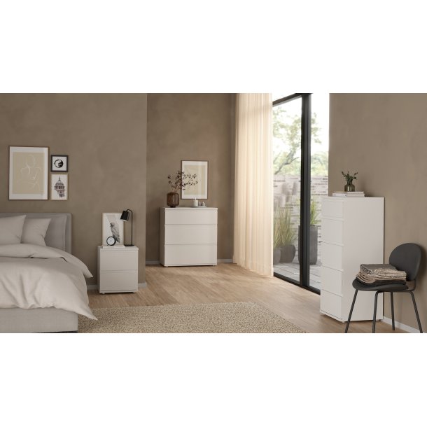 Nova  Kommode - Hvid komposittr�, (84x40)