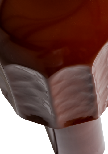 WOOOD Lumira Bordlampe Metall H�yglans Brun/R�d