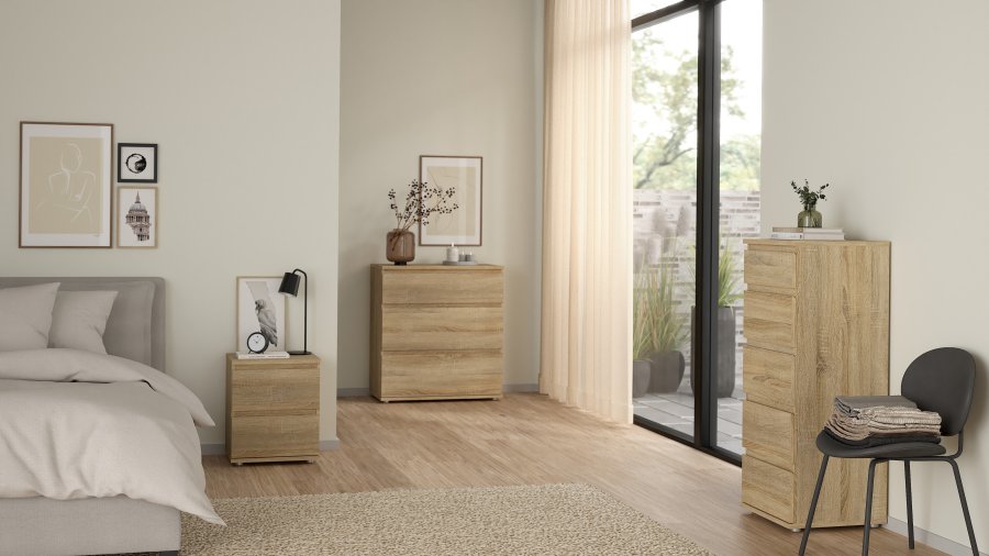 TVILUM Nova byr� - naturf&auml;rgat komposittr&auml;, ekstruktur, (84x40)