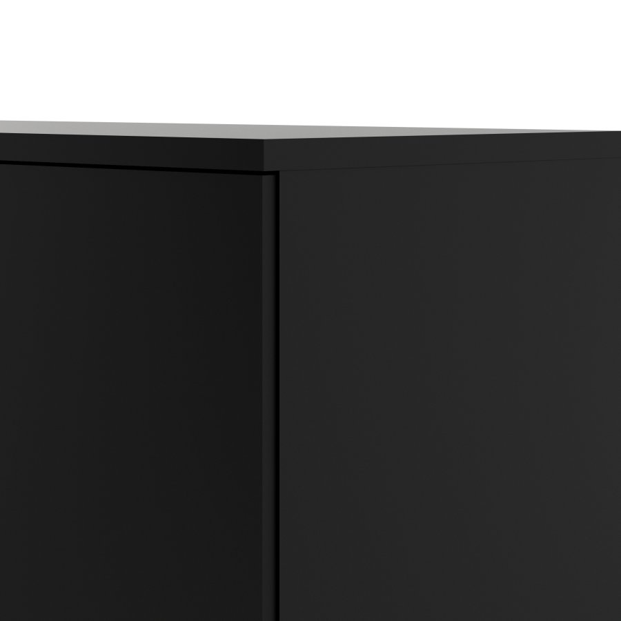 TVILUM Roomers Sk&auml;nk - Svart / Valn&ouml;t