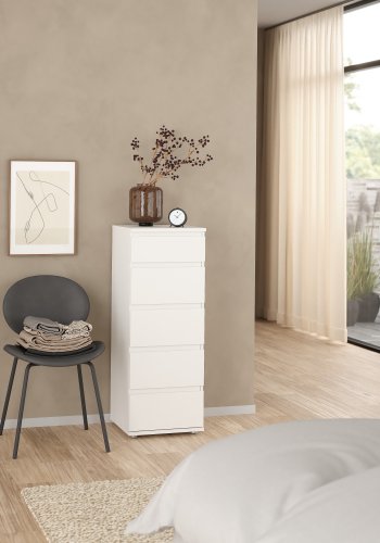 TVILUM Nova  Kommode &ndash; Wei&szlig;es Verbundholz, (107 x 40)