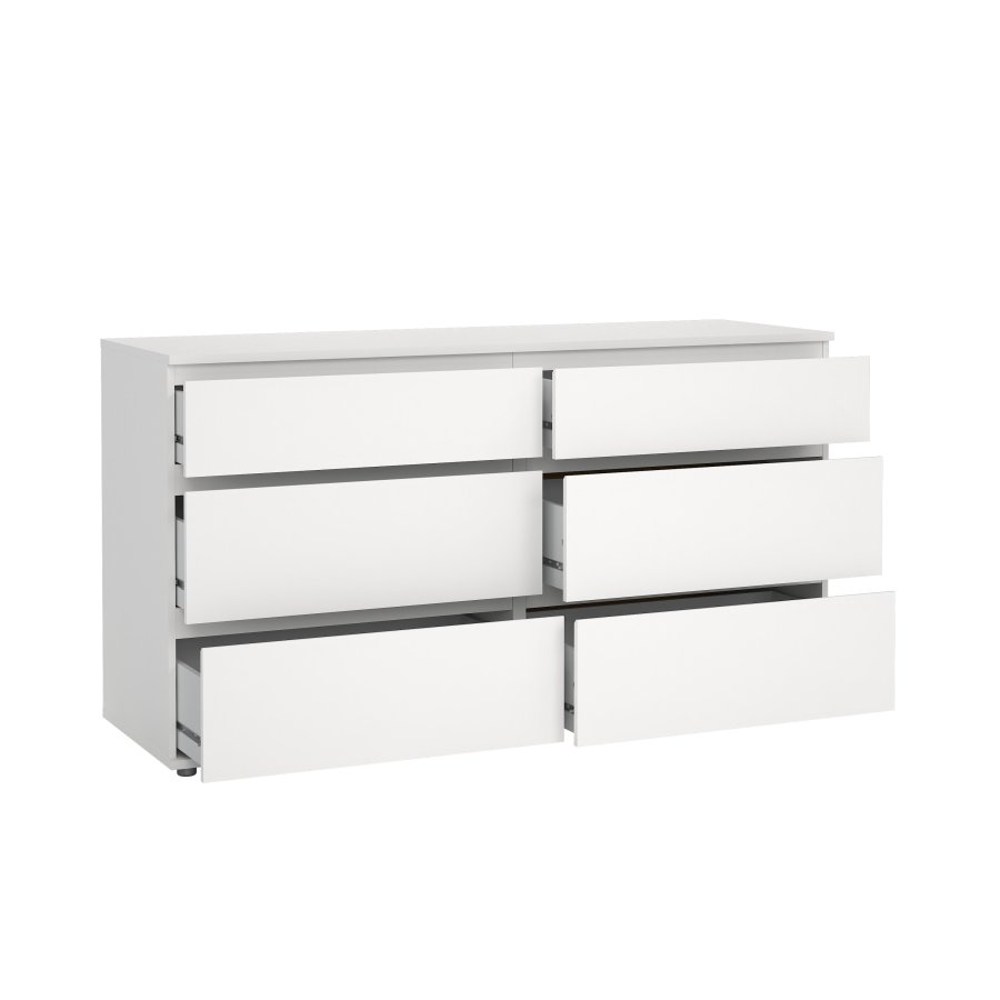 TVILUM Novakommode - Vitt Tr&auml;komposit (84 x 50 cm)