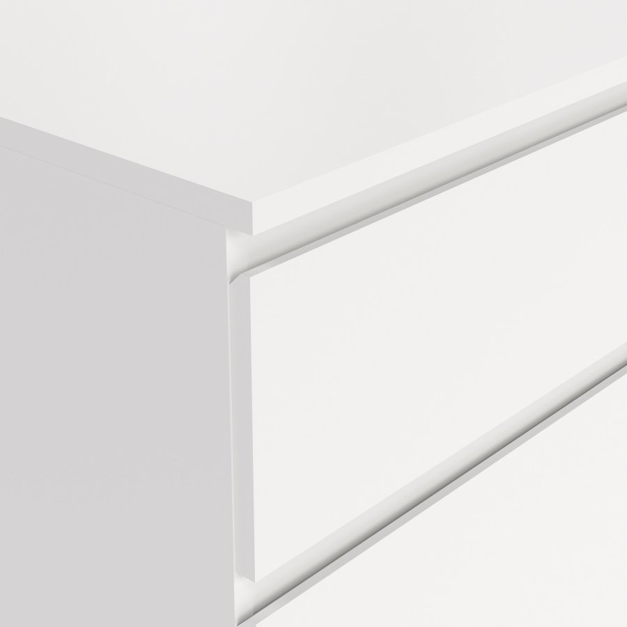 TVILUM Novakommode - Vitt Tr&auml;komposit (84 x 50 cm)