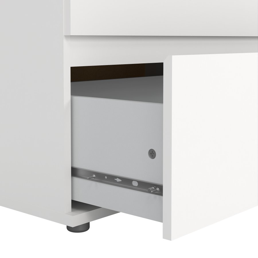 TVILUM Novakommode - Vitt Tr&auml;komposit (84 x 50 cm)