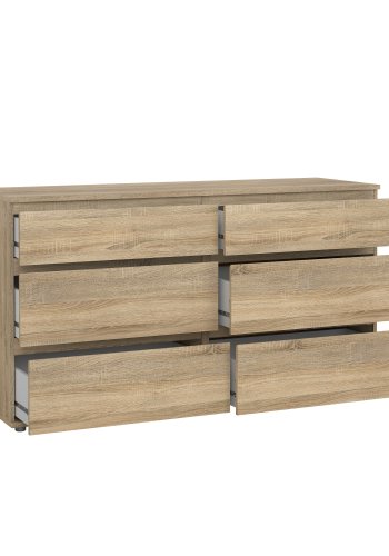 TVILUM Nova  Kommode - Naturfarvet Komposittr�, Eg struktur, (84x50) 