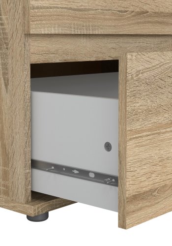 TVILUM Novakommode - Naturf&auml;rgat Komposittr&auml;, Ekstomme (84 x 50 cm)