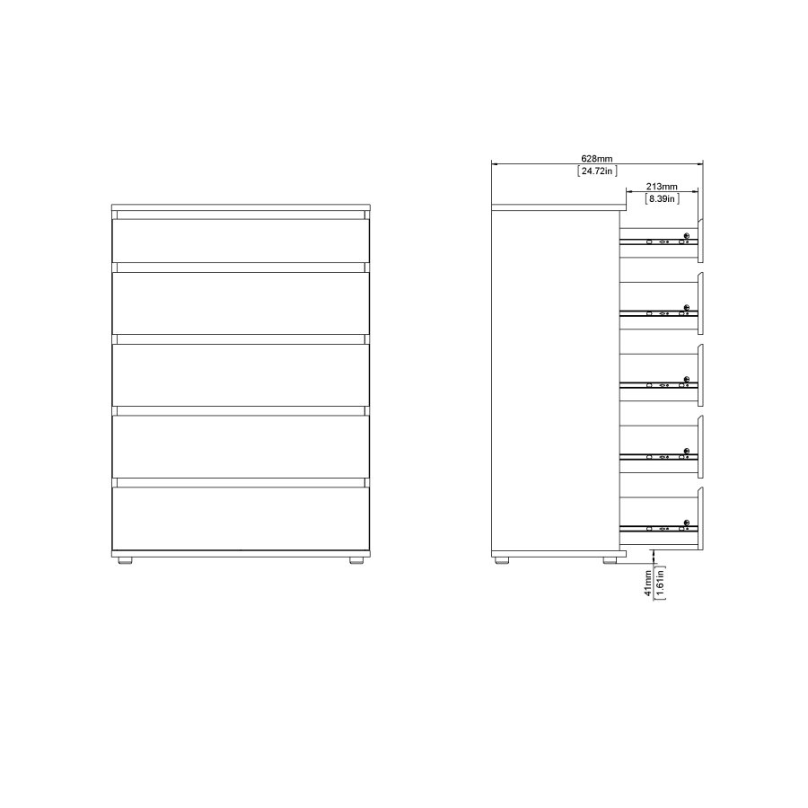 TVILUM Nova Byr� - Naturf&auml;rgat Komposittr&auml;, Ekstomme (107 x 40 cm)