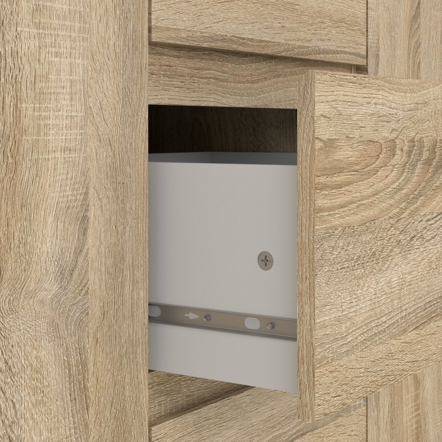 TVILUM Nova Sk�nk - Naturfarvet komposittr�, Eg struktur, (84x40)