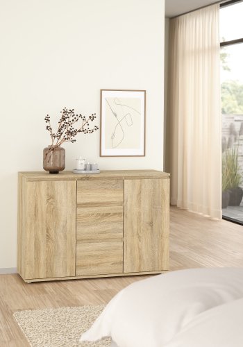 TVILUM Nova Sk�nk - Naturfarvet komposittr�, Eg struktur, (84x40)