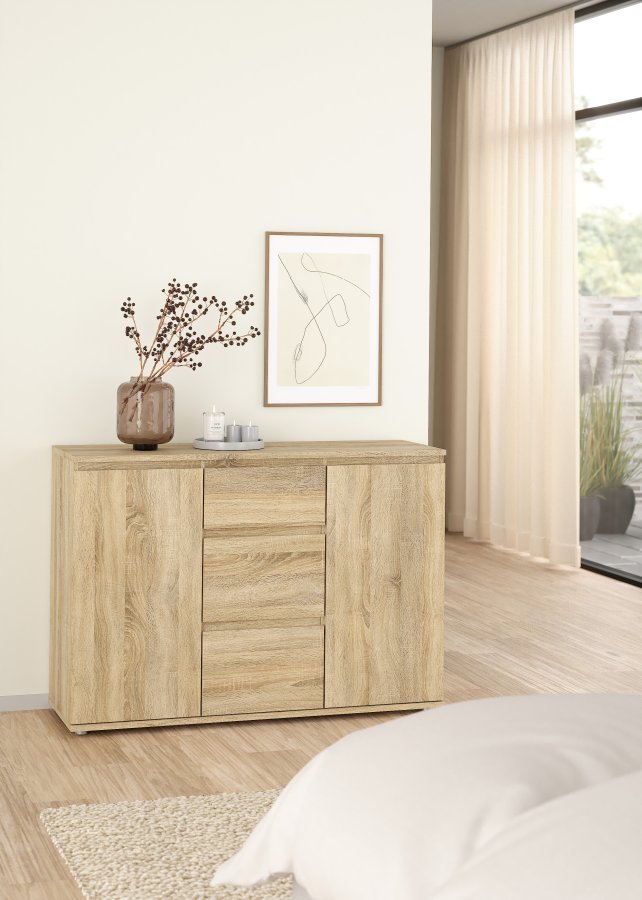 TVILUM Nova Sk�nk - Naturfarvet komposittr�, Eg struktur, (84x40)