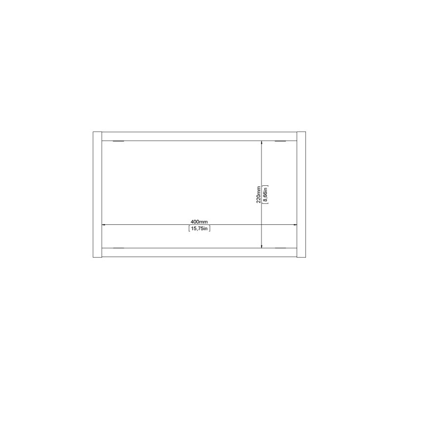 TVILUM Roomers h&auml;ngmodul - ek / naturf&auml;rgat komposittr&auml;, 1 fack, (26x44)