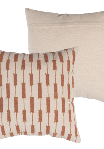 WOOOD Zena Puter Velour Rosa/Rustbrun - Sett med 4