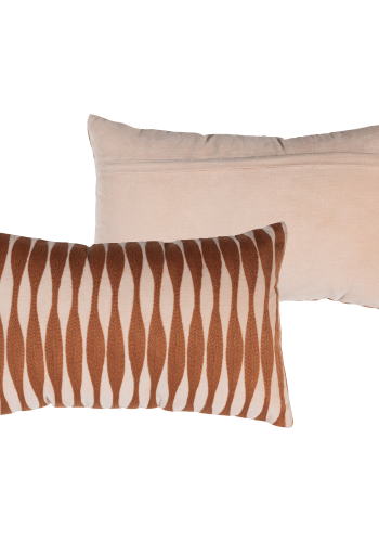 WOOOD Zena Puter Velour Rosa/Rustbrun - Sett med 4