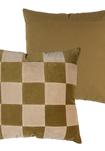 WOOOD Vola Puter Velour Gr�nn/Oransje - Sett med 4