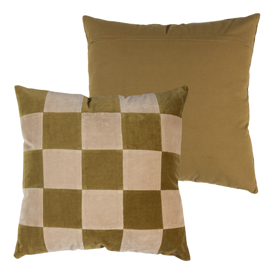 WOOOD Vola Puter Velour Gr�nn/Oransje - Sett med 4