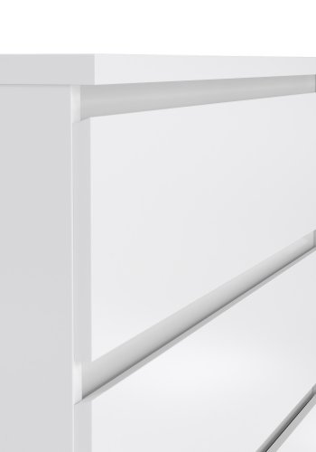 TVILUM Naia Kommode - wei� Hochglanz Holz, m. 5 Schubladen