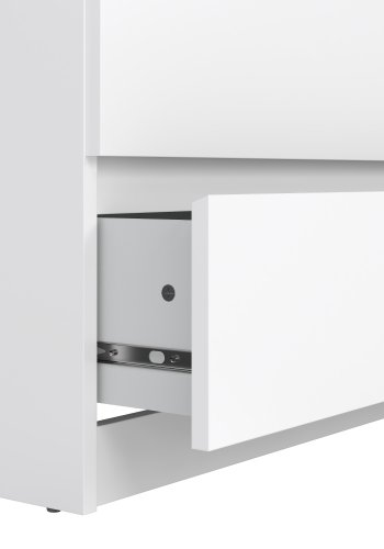 TVILUM Naia Kommode - wei� Hochglanz Holz, m. 5 Schubladen