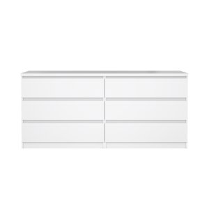 TVILUM Naia Byr� - Vit H�gglans Tr�, med 6 L�dor