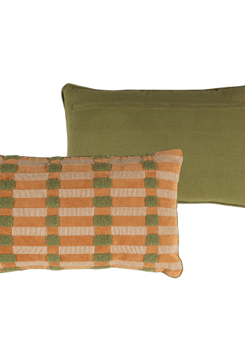 WOOOD Vola Puter Velour Gr�nn/Oransje - Sett med 4