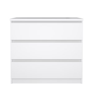 TVILUM Naia byr� - vit h�gglans tr�, med 3 l�dor