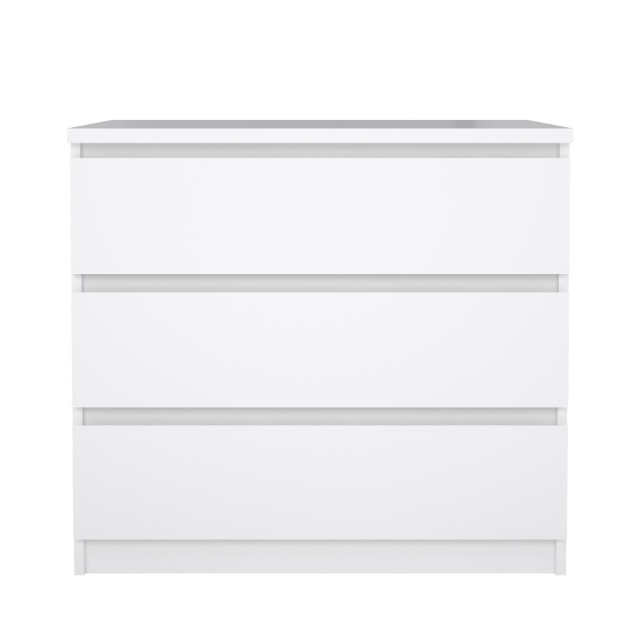 TVILUM Naia byr� - vit h&ouml;gglans tr&auml;, med 3 l�dor