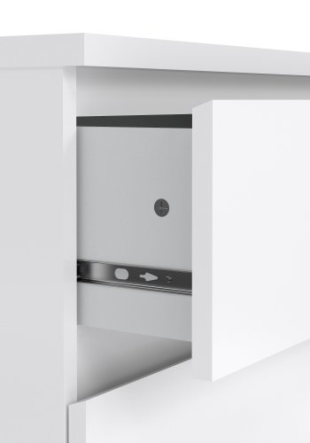 TVILUM Naia Kommode - wei� Hochglanz Holz, m. 3 Schubladen