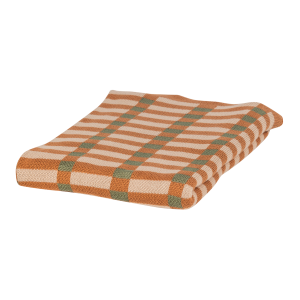 WOOOD Vola Rutig Gr&ouml;n/Orange