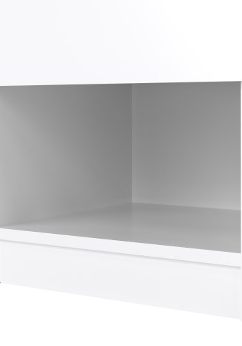 TVILUM Naia s&auml;ngbord - vit h&ouml;gglans tr&auml;, med 1 l�da