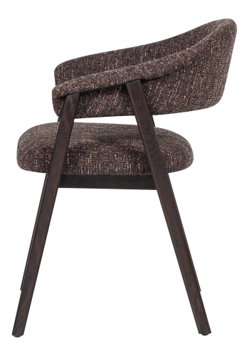 WOOOD Tunar Matstol Med Armst&ouml;d Tr&auml; M&ouml;rkbrun [Fsc]