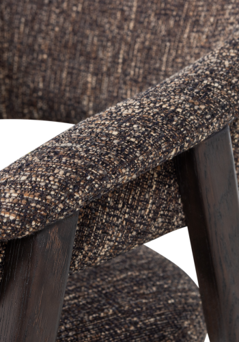 WOOOD Tunar Matstol Med Armst&ouml;d Tr&auml; M&ouml;rkbrun [Fsc]