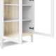 TVILUM Roomers Vitrine - Natur- und Wei�holz, mit 2 Glast�ren