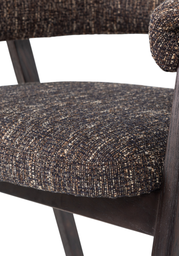 WOOOD Tunar Matstol Med Armst&ouml;d Tr&auml; M&ouml;rkbrun [Fsc]