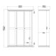 TVILUM Paris Kleiderschrank 3 T�ren + Kleiderstange - wei�
