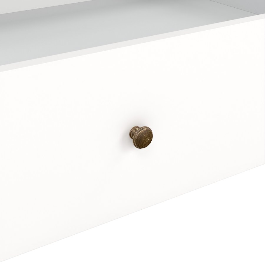 TVILUM Paris sengeskuffe m. hjul - hvid tr� (100 cm)