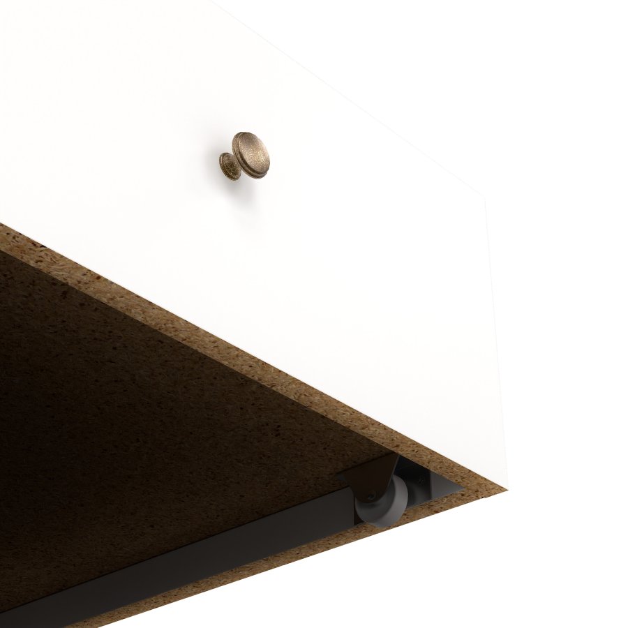 TVILUM Paris sengeskuffe m. hjul - hvid tr� (100 cm)