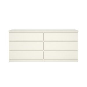 TVILUM Naia Byr� - Vit Ask, med 6 L�dor