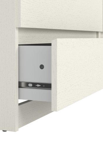 TVILUM Naia Kommode - Esche wei�, mit 6 Schubladen 