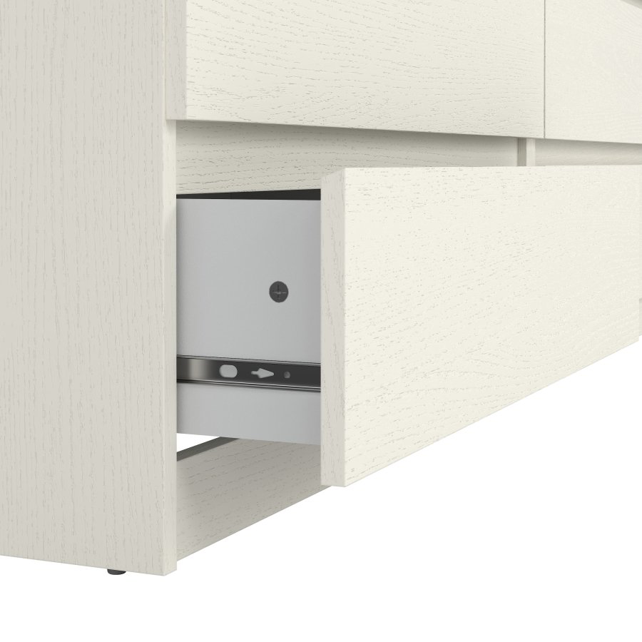 TVILUM Naia Kommode - Esche wei&szlig;, mit 6 Schubladen 