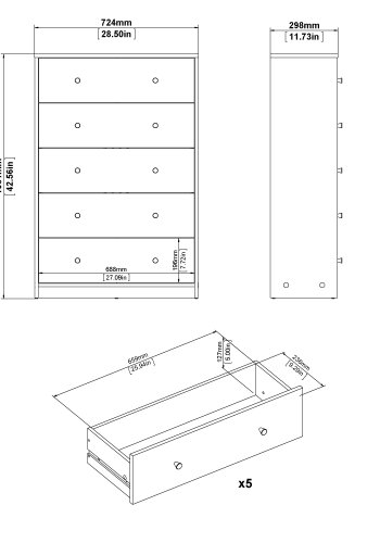 TVILUM May Byr� - Vit, med 5 L�dor