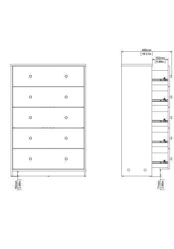 TVILUM May Byr� - Vit, med 5 L�dor