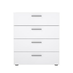 TVILUM Pepe byr� - ekstruktur / vit h�gglans, med 4 l�dor