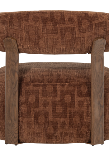 WOOOD Foon lenestol 3D strukturert brun [Fsc]