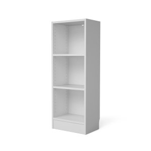 TVILUM Basic bogkasse - hvid, m. 2 hylder (H:107,2cm x40,6cm x 26,72cm)