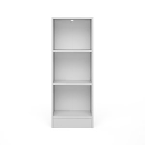 TVILUM Basic bokhylla - vit, med 2 hyllplan