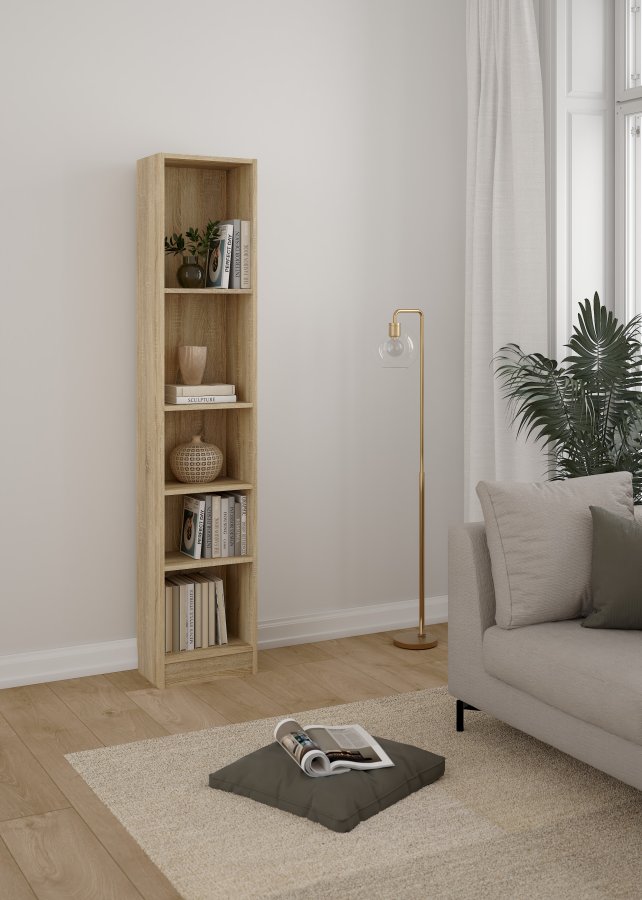 TVILUM Basic Bookbox - Ekstomme, med 4 Hyllor