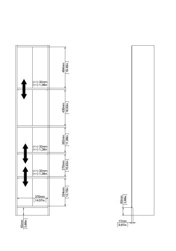 TVILUM Basic Bookbox - Ekstomme, med 4 Hyllor