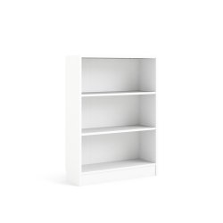 Basic bogkasse - hvid, m. 2 hylder