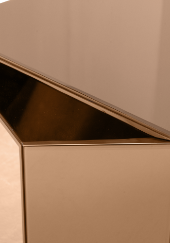 WOOOD Glintz sidebord tre speil glass brun [Fsc]