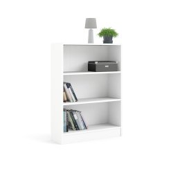 Basic bogkasse - hvid, m. 2 hylder