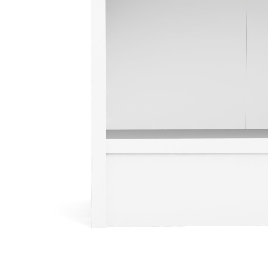 TVILUM Basic B&uuml;cherregal - wei&szlig;, mit 2 Regalen (H: 107,2 cm x 79 cm x 26,72 cm)